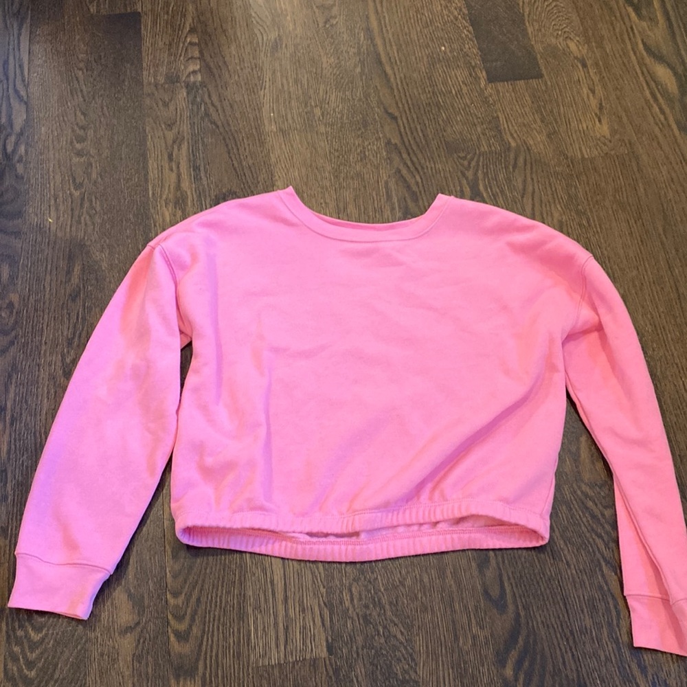 xl girls soft pink crew neck